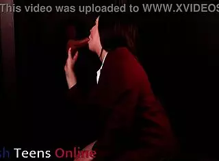 Student Sucks Cock At The Gloryhole