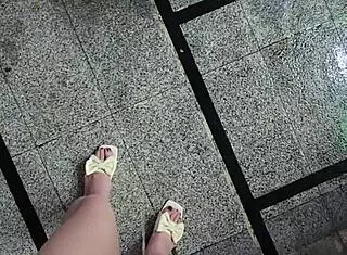 i watch shemale ting xuan stroll outdoors and pee in public