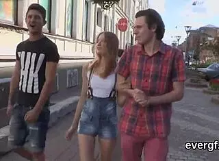 skint bf lets sexy friend nail his ex-girlfriend for cash in hot 3some 😏