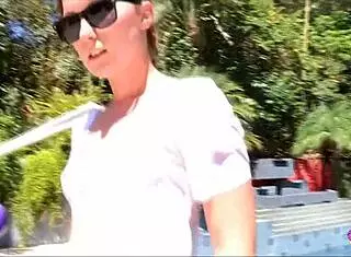 gorgeous brunette feels so passionate kissing and eating out horny blonde's pussy