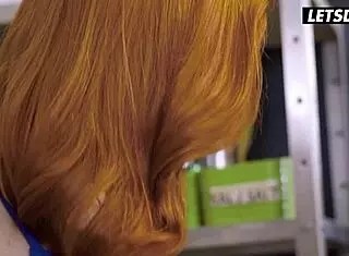 Whoa, cheating slut Mini Vampp takes deep pounding from her roommate in horny hostel! 😈