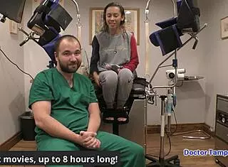 Hey, check out Dr. Tampa handling Kalani Luana's entrance physical at Tampa University with that behind-the-scenes vibe