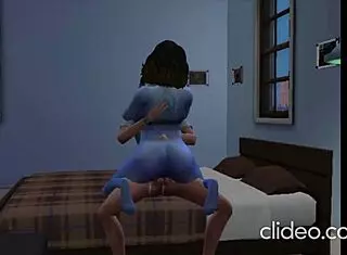 Sims character engages in anal activities