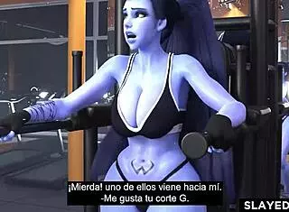 Widowmaker Gets Wildly Fucked in Intense Creampie Action with Monster Cock and Blowjob