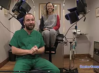 Hey, check out Dr. Tampa handling Kalani Luana's entrance physical at Tampa University with that behind-the-scenes vibe