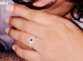 Frid's stepsister gives blowjobs and begs for cum in mouth