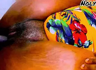 African bbw sugar mummy takes big cock deep in her wet pussy.