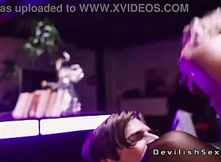 Muscular dude receives blowjob before banging sexy blonde babe passionately