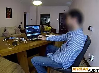 hot ebony teen 18+ clarice swallowed that huge cock and spit on it after casting... uh, yeah deepthroat rough action