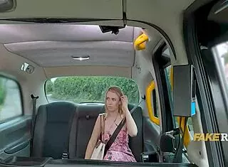 Beautiful Blonde Was 10 Short for Taxi Fare and Got Tight Pussy Fucked in Backseat Spooning