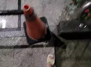 i watch shemale ting xuan stroll outdoors and pee in public