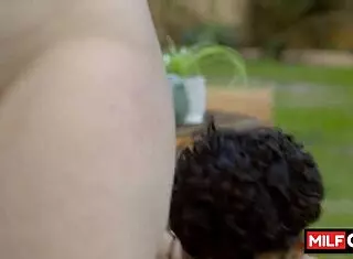 i can't resist this sexy big tit blonde milf jenna starr with huge butt getting fucked hard by diego perez in garden