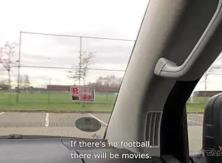 Glassed Blonde Teacher Gets Tight Pussy Cum Covered in Takevan Ride