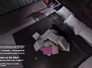 Roblox's cutest slut with a sexy big ass plays the game while trying her best to please with intense actions and cute expressions