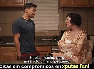 Passionate Brunette In Stockings Enjoys Fucking Spanish Sub