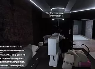 Roblox's cutest slut with a sexy big ass plays the game while trying her best to please with intense actions and cute expressions