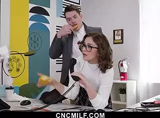 Employees Can Fuck Anyone In The Freeuse Office With Milf Big Tits Riding Cowgirl And Doggystyle In 4some