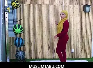 Muslimtabu - Arab Teen 18+ Wife Kira Perez Cheats With Her Personal Trainer With Hijab On