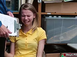 teen shoplifter gets fucked and then released, oh man i cant believe it happend like that