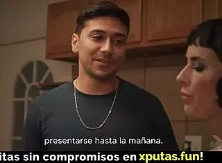 Passionate Brunette In Stockings Enjoys Fucking Spanish Sub