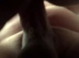 in this close-up scene, a milf with a big ass bends over for doggystyle action with a monster cock leading to a creampie finish