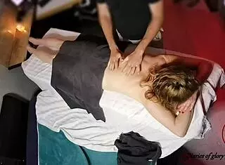 i paid for that massage but you're a cheating slut wife with small tits getting oiled up and cum in mouth from skinny tall masseuse in homemade taboo session