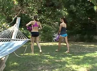 dani daniels seduces lily carter after yoga class for pussy licking fingering session. they're in gym 1on1