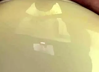 Guy Cums Hands-Free From Licking His Own Cock After Pool Bathroom Play With Buttplug And Dripping Asshole Action