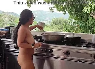 Preview shows Agarabas and Olpr welcoming viewers to hottest nudist camp with close-up pussy massage by pool