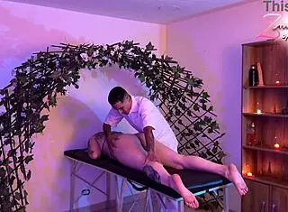 oh god, masseuse got me so horny i had to masturbate wildly before he returned