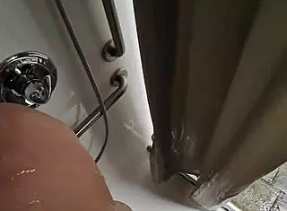 i gave my hot curvy wife a pov blowjob in the public shower behind the scenes