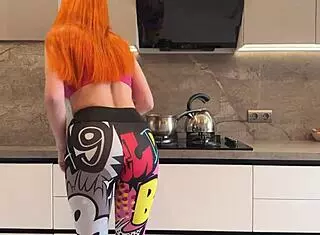 I just fucked that horny neighbor right after sex with his wife in this real Russian amateur clip.