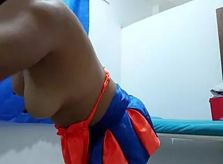 Oh Wow, Look At My Stepdaughter With That Plug In Her Big Ass! She Moves It So Nicely In Lingerie!