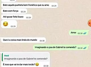 Conversa com esposa sobre foda com amigo