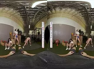 健身房猛男被Kyler Quinn和Paige Owens双飞榨干！💪😏