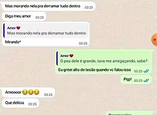 Conversa com esposa sobre foda com amigo