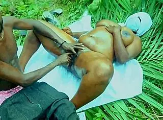 The bbc bush hunter tracks down amateur bbw african goddess for hardcore outdoor fuck. She takes monster cock in bent over doggystyle with squirting orgasms.