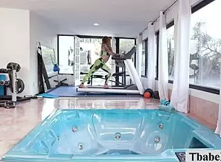 dont tell my wife i fucked her shemale friends with bareback cock action in secret