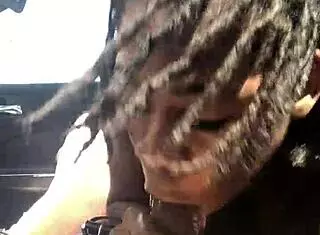 hazel grace suckin dick in car to stranger with deepthroat pov... oops, big tits bouncin everywhere