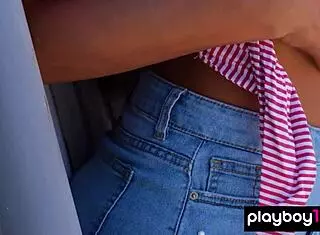 ASIAN HOTTIE ANGEL CONSTANCE STRIPS NAKED! Perfect sassy sexy fun with petite natural tits outdoors!