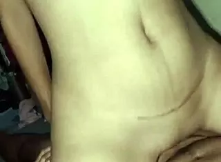 indonesian wife casually invites husband's friend over while he's at work shift, leading to steamy asian encounter at home.