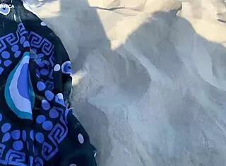 Brazilian prostitute gives outdoor blowjob on beach in public fetish pov