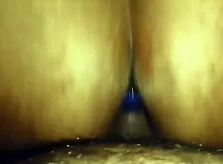 Brunette latina gets fucked with dildo in ass during pov cowgirl ride, bent over doggystyle waiting for anal creampie