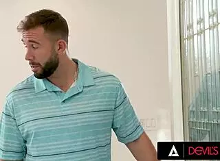 Hot Teen 18+ Babysitter Sage Rabbit Takes Employer's Big Cock in Pussy and Mouth