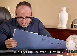 Daddy4k Naughty Blonde Shows Big Sex Experience At Job Interview. Cheating Girlfriend Seduces Old Man In Czech Office.