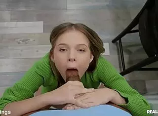 i'm spoiling her dinner with blowjob and riding in shorts from pov in kitchen reality kings scene