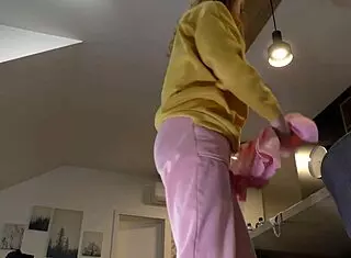 hot redhead amateur college girl tries fashion haul but it turns into wild porn casting with skirt and panties flashing