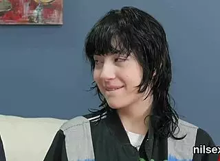 peculiar cutie is taken to ass hole nuthouse for uninhibited therapy with anal and blowjob