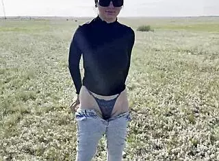 Compilation of Public Pissing in Nature with Pads Shown in POV for Free!