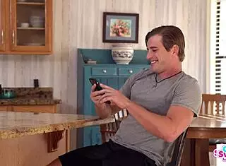 shorties macy meadows and sera ryder double team their stepbro's cock in a threesome, licking pussy and swapping cum to grow taller